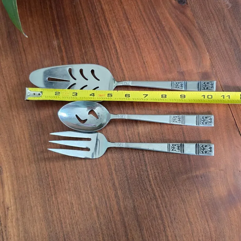 Vintage Towle SCC Supreme Cutlery Japan Stainless Steel Serveware 3 Piece MCM